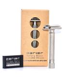 Parker Safety Razor Variant Adjustable Chrome | Includes 5 Razor Blades | Premium Shaving Experience Worldwide - Buy Online on GoSupps.com