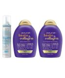 Womens Rogaine 5% Minoxidil Foam 4-Month Supply + OGX Thick & Full Shampoo & Conditioner Set - Hair Regrowth Treatment for Thinning Hair - Biotin & Collagen - 13 Fl Oz (Pack of 2) - Buy Online on GoSupps.com