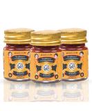 Thai Herbs Balm - All Natural Red Balm with 20 Herbal Extracts (Pack of 3) - 10g | International Shipping Available - Buy Online on GoSupps.com