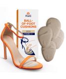 Fixic Ball of Foot Cushions for Women - 2 Pairs Metatarsal Pads for High Heel Comfort & Pain Relief - Beige Heel Inserts for All Shoe Sizes - Buy Online on GoSupps.com