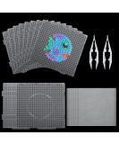 FVIEXE 18PCS 5mm Fuse Beads Pegboards Kit | Large Plastic Bead Boards for Kids DIY Craft | Includes 2 Tweezers & 20 Ironing Paper | Melty Beads Square Peg Boards - Buy Online on GoSupps.com
