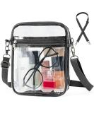 Yuanming Clear Crossbody Purse Bag - Stadium Approved Medium Black for Women - Buy Online on GoSupps.com