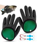 Wzyteu Waterproof Fishing Gloves - Safe Handling for Pike Catfish and More | 1 Pair with Magnetic Buckles - Buy Online on GoSupps.com