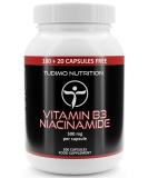 Vitamin B3 Flush-Free Capsules 500mg - 200 Pieces | High-Dose Niacinamide Tablets for Optimal Health | 6+ Month Supply - Buy Online on GoSupps.com
