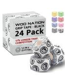 WOD Nation Weightlifting Hook Grip Tape - Bulk Pack (24pk) - 23ft Per Roll | Comfortable & Stretchy Athletic Tape for Weightlifting, Crossfit & Cross Training | Thumb, Wrist & Finger Protection (White) - Buy Online on GoSupps.com