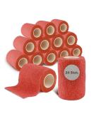 Buy Nilo Self-Adhesive Bandages - 24 Rolls 5cm x 4.5m | Breathable & Elastic Self-Adhering Bandage for Animals & Humans - Red - Buy Online on GoSupps.com