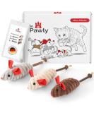 St.Pawly Mint mice - Cat toys - Cat Mouse - Cat toy Self -employment - Toy mice for cats catnip - Matatabi stick - cat toys nature - Buy Online on GoSupps.com