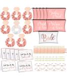Dreaming Style Wedding Proposal Gift Set - 63 Pcs Bridesmaid & Maid of Honor Gifts: Makeup Bag, Hair Knotted Bracelets, Invitation Cards - Perfect for Wedding & Bachelorette - Buy Online on GoSupps.com