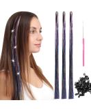 600 Strand Hair Tinsel Extensions Kit - Sparkling Glitter Hair Extensions for Women & Girls - Heat Resistant - 48 Inch Length - Mixed Colors - Buy Online on GoSupps.com
