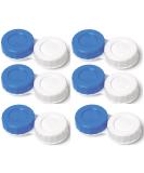 Beautifeye Blue & White Contact Lens Storage Soaking Cases UK Made L & R Marked Lids (6 Cases) - Buy Online on GoSupps.com