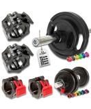 C.P.Sports quick closure for dumbbells I practical dumbbell closure with one-hand assembly for safe training & fast disc change i Robust plastic dumbbell clamp I 4 sizes & 6 colors black 30mm - Buy Online on GoSupps.com