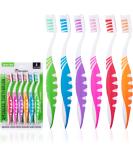 Extra Firm Toothbrush, Hard Bristle Toothbrush Set for Adults or Smokers Travel Toothbrush Kit, Hard Multicolor Denture Brush, Large Head, Manual Travel Toothbrush Hard Bristles - Buy Online on GoSupps.com