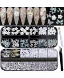 RODAKY 3D Nail Charms - Butterfly, Flower, Bear Designs for Acrylic Nails | Nail Art Crafts Diamond Decoration with Pearls, Metal, Crystal Rhinestones - DIY Nail Design Charms - Buy Online on GoSupps.com