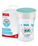 NUK Magic Cup Sippy Cup | 360 Anti-Spill Rim | BPA-Free | 230ml | Blue Cat | 8+ Months | Leak-Proof | 1 Count - Buy Online on GoSupps.com