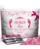 Jelly Pedicure Foot Soak for Dry Cracked Feet - Moisturizing Spa Pedi Soak with Damascus Rose - Foot Bath Salts for Relaxation - Foot Gel for Sore Feet - Buy Online on GoSupps.com