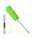 GTEWERK Microfiber Duster with Extension Pole - Feather Duster for Cleaning Ceiling Fans, Cobwebs, and Dust - Electrostatic Bendable Head - Up to 100 Inches - Buy Online on GoSupps.com