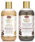 African Pride Moisture Miracle Shampoo & Conditioner Set - Honey Chocolate & Coconut Oil - 12 Oz | International Shipping Available - Buy Online on GoSupps.com