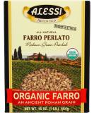 Alessi Organic Farro 16 oz - Premium Italian Whole Grain for Healthy Cooking - Buy Online on GoSupps.com