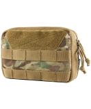 OneTigris Small MOLLE Pouch, Tactical Admin Pouch Belt EDC Tool Organizer Zippered Utility Waist Pack 7.5"x5"x2" Multicam - Buy Online on GoSupps.com