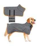 Buy Virtue Yun Dog Bathrobe - Microfiber Fast-Drying Towel for All Dog Sizes | Absorbent & Velcro Fastener | International Shipping - Buy Online on GoSupps.com
