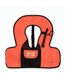 Scuba Choice Kids Snorkel Vest w/ Front Pocket & Whistle - Orange - Buy Online on GoSupps.com