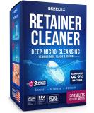Denture Cleaning Tablets - 120 Pack Retainer & Night Guard Cleaner | Freshens & Removes Odor in 3 Minutes - Buy Online on GoSupps.com