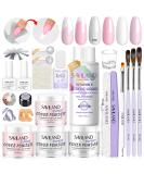 SAVILAND Acrylic Nail Kit: 4 Colors Acrylic Powder and Liquid Set with Acrylic Nail Brush/French Nails Tips/Nail Glue/Top Gel/Non-acid Ph Bond/Acrylic Nail Set for Beginners Acrylic Application 01-Acrylic Nail Kit - Buy Online on GoSupps.com