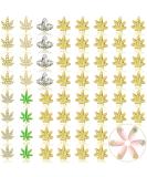60 Pieces 3D Nail Art Decorations 6 Design Leaf Nail Charm Leaf Rhinestone Charm Nail Decoration Diamond Maple Leaves Nail Charms for Nail Scrapbooking DIY Craft Jewelry Making (Charming Style) - Buy Online on GoSupps.com
