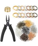 Hotop 1402 Pieces Split Jump Rings Set - MultiColor Jewelry Split Rings with Opener and Plier for DIY Craft Making - Buy Online on GoSupps.com