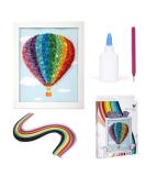 Colours Crafts Complete Quilling Kit with Wooden Frame Template - DIY Quilling Materials for Adults & Kids - Balloon Design - Buy Online on GoSupps.com