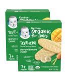 GoSupps.com - Gerber Organic Teethers Gentle Teething Wafers 7+ Months Mango Banana Carrot 12 Packs 2 Wafers Each - Buy Online on GoSupps.com