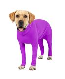 Etdane One-Divider for Dogs | Recovery Suit for Surgery | Anti-Hair Loss & Anxiety Relief | Jumpsuit in Violet/Lilac - Buy Online on GoSupps.com