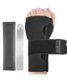 Carpal Tunnel Wrist Brace - Adjustable Aluminum Splint for Pain Relief - Fits Right & Left Hand - Ideal for Tendonitis Arthritis & Sprains - Unisex Large Size - Buy Online on GoSupps.com