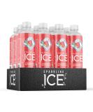 Sparkling Ice Strawberry Watermelon Flavored Sparkling Water with Vitamins - 12 Calories, No Added Sugar, No Carbs (12 x 500ml Bottles) - Buy Online on GoSupps.com