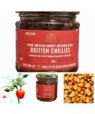 Chillies in British Honey - Spicy British Orange Habanero Chillie in RAW UK Honey (114g Glass jar) - Buy Online on GoSupps.com