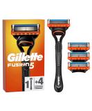 Gillette Fusion 5 Wet Razor Men Razor + 4 Razor Blades with 5-blade Gift for Men New - Buy Online on GoSupps.com