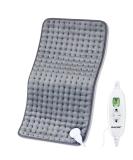QALTGC Heating Pad - 12x24, 10 Temp & 9 Timer Settings, Soft & Washable for Pain Relief - Gray - Buy Online on GoSupps.com