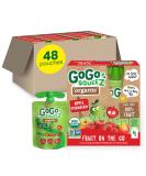 GoGo squeeZ Organic Apple Strawberry Pouches - 48 Gluten-Free Vegan Snacks for Kids - Buy Online on GoSupps.com