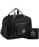 WANDF Airlines 1622 Foldable Travel Duffle Bag - Black 16x16 inches (20L) - Ideal for Travel, Gym & Sports - Buy Online on GoSupps.com