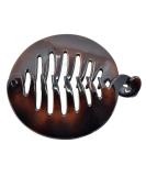 Camila Paris CP2428 3.25 inch French Banana Clip Hair Comb  Round Girls Ponytail Holder Interlocking Banana Combs For Volume Thick Hair. Fashion Styling Hair Accessories for Women  Made in France Tortoise Shell - Buy Online on GoSupps.com