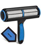 PinzPro Pet Hair Remover Roller Set with Bonus Detailing Brush - Non-Slip Handle - Chom Chom Lint Roller for Couch, Bed, Car Seat, Carpet - Buy Online on GoSupps.com