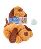 WEOK Puppy Heartbeat Toy - Anxiety Relief Plush for Dogs & Cats - Calming Behavioral Aid - Brown - Buy Online on GoSupps.com