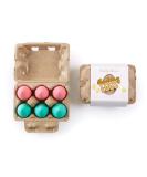 Beauty Bakerie Blending Egg Makeup Sponge Set - 6 Pink/Turquoise Foundation Blending Sponges - Buy Online on GoSupps.com