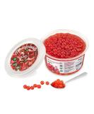 The Inspire Food Company Popping Boba Pearls for Bubble Tea - 450gm | Pomegranate | Bursting Pearls Bubble | Real Fruit Juice For Dessert Smoothie | 100% Vegan & Glutenfree No Artificial Colors - Buy Online on GoSupps.com