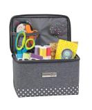 Everything Mary Collapsible Sewing Kit Organizer Box - Grey Heather | Supplies Storage Basket for Thread, Needles, Notions, & Scissors - Portable Craft Caddy - Buy Online on GoSupps.com