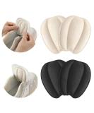 Tongue Pads for Shoes - Non-Slip Cushion Inserts & Heel Pad Replacement | 2 Pairs Beige & Black - Comfort for Men & Women - Buy Online on GoSupps.com