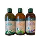 Herbal Bath Set - Spa Bath Additives with Essential Oils (Eucalyptus Lemon Balm Lavender) | Herbamedicus 3 x 500ml | International Shipping Available - Buy Online on GoSupps.com