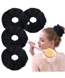 Ivyu Large Microfiber Hair Drying Scrunchie - Black Jumbo Curl Hair Towel Wrap for Anti-Frizz Absorption | Fast-Drying Sleep Scrunchy for Women & Girls - Buy Online on GoSupps.com