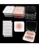 9Pcs Press On Nail Storage Box | Acrylic Display Case & Fake Nails with Adhesive Tape - Perfect for Home Salon & Nail Art - Buy Online on GoSupps.com