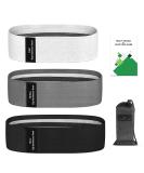 VEICK Resistance Bands - Workout Loop Bands for Women - Fitness Stretch Bands for Booty Legs - White/Gray/Black - Buy Online on GoSupps.com